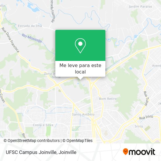 UFSC Campus Joinville mapa
