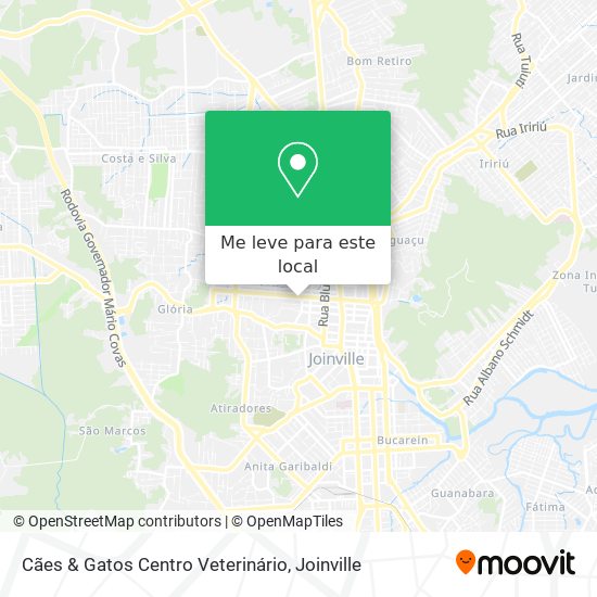 Cães & Gatos Centro Veterinário mapa