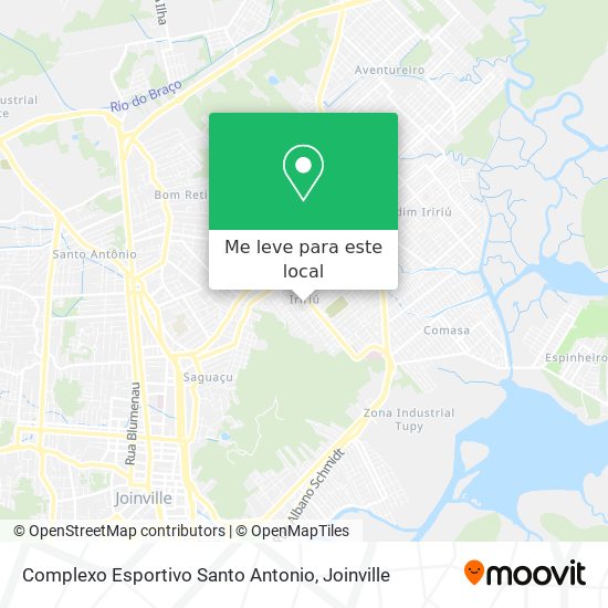 Complexo Esportivo Santo Antonio mapa
