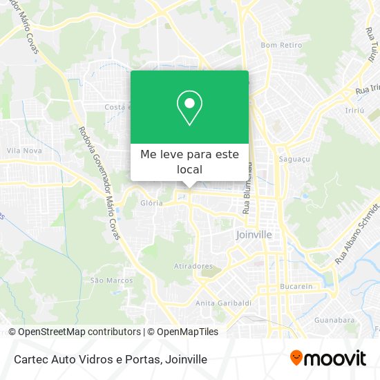 Cartec Auto Vidros e Portas mapa