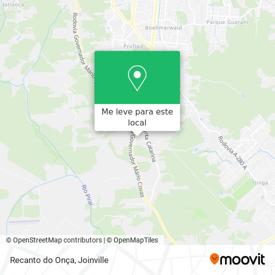 Recanto do Onça mapa