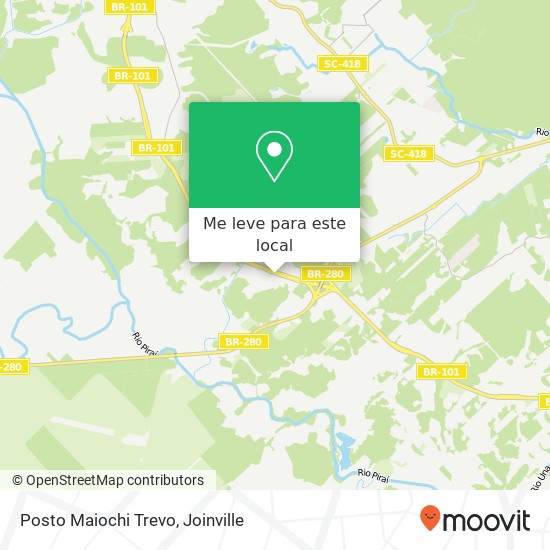 Posto Maiochi Trevo mapa