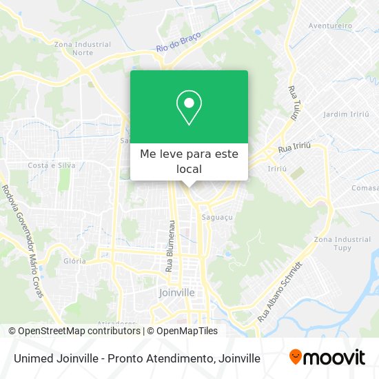 Unimed Joinville - Pronto Atendimento mapa