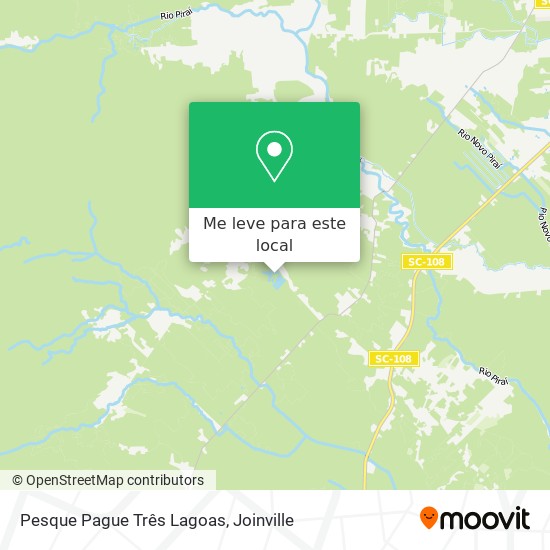 Pesque Pague Três Lagoas mapa