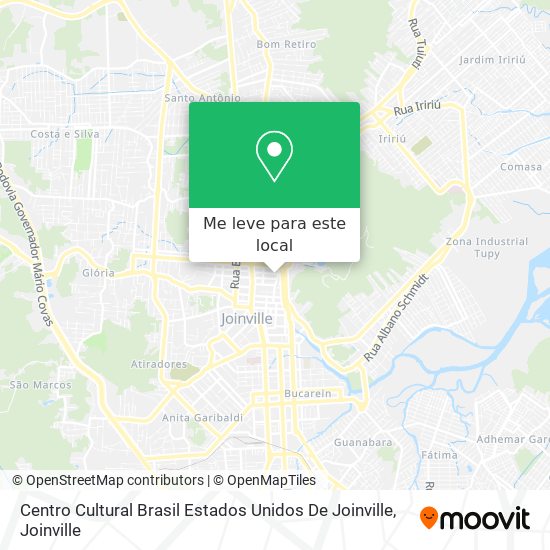 Centro Cultural Brasil Estados Unidos De Joinville mapa