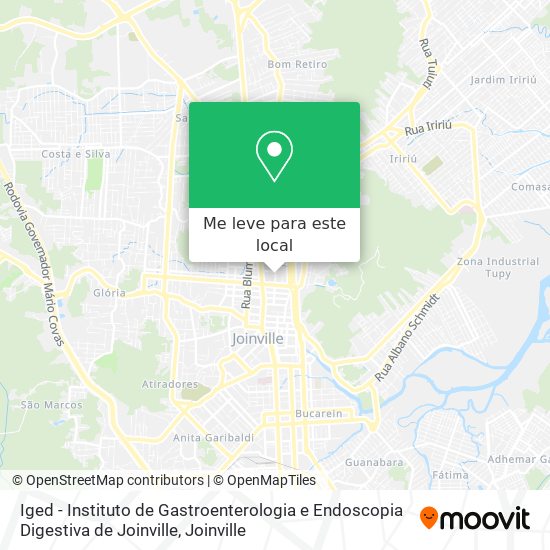 Iged - Instituto de Gastroenterologia e Endoscopia Digestiva de Joinville mapa