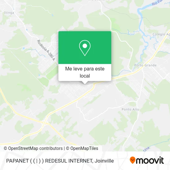 PAPANET ( ( | ) ) REDESUL INTERNET mapa