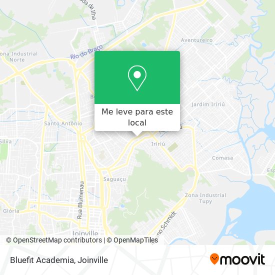 Bluefit Academia mapa