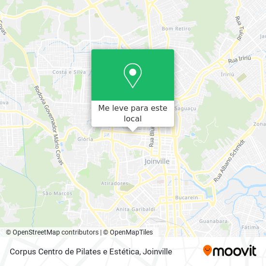 Corpus Centro de Pilates e Estética mapa