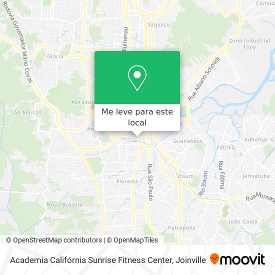Academia Califórnia Sunrise Fitness Center mapa