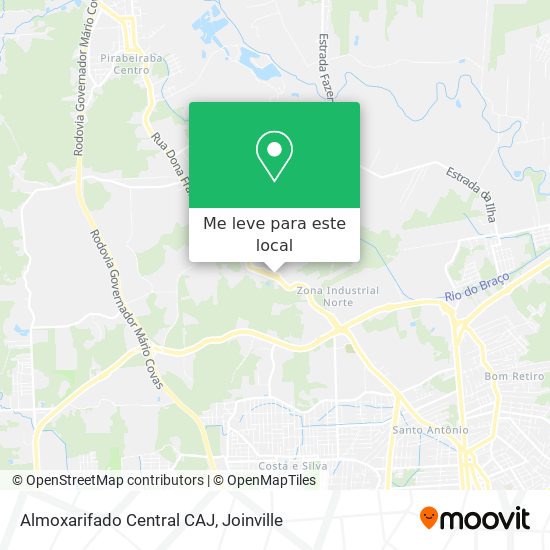 Almoxarifado Central CAJ mapa
