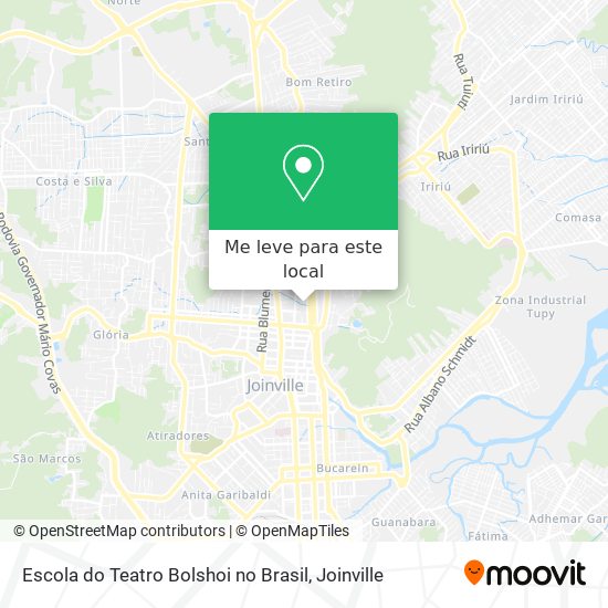 Escola do Teatro Bolshoi no Brasil mapa