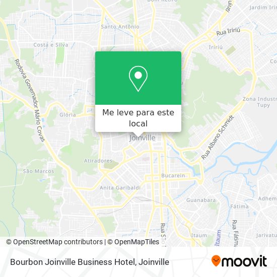 Bourbon Joinville Business Hotel mapa