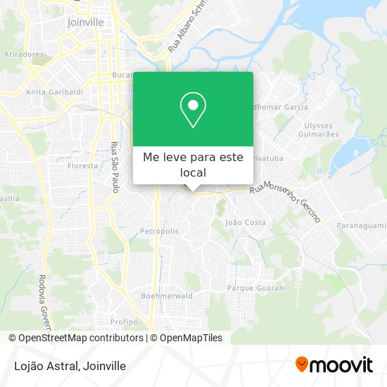 Lojão Astral mapa