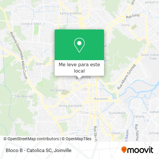 Bloco B - Catolica SC mapa