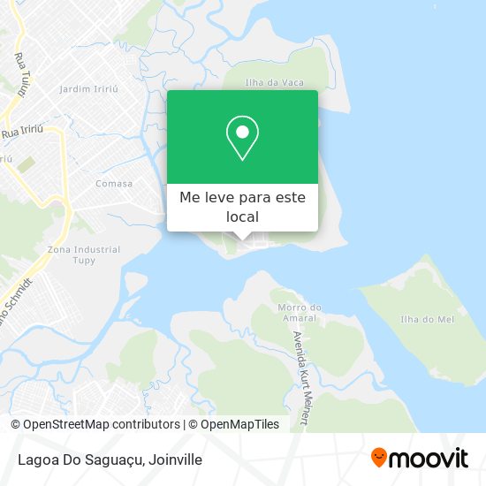 Lagoa Do Saguaçu mapa
