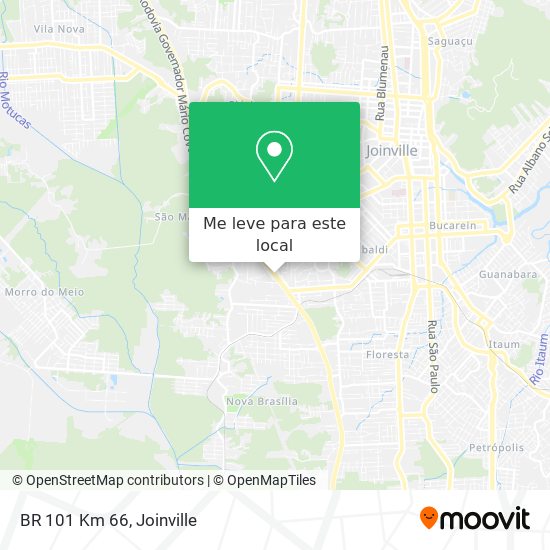 BR 101 Km 66 mapa