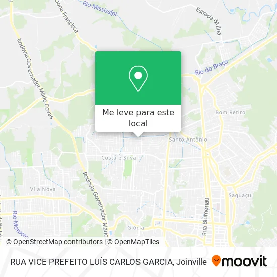 RUA VICE PREFEITO LUÍS CARLOS GARCIA mapa