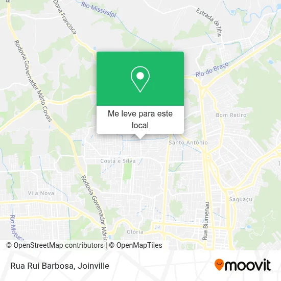 Rua Rui Barbosa mapa