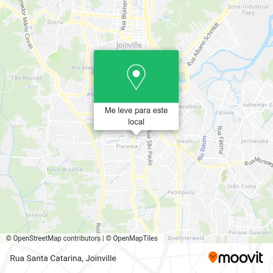 Rua Santa Catarina mapa
