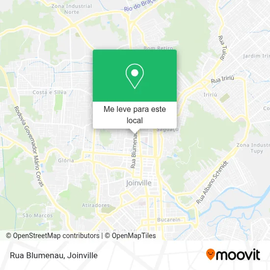 Rua Blumenau mapa