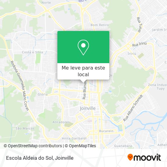 Escola Aldeia do Sol mapa