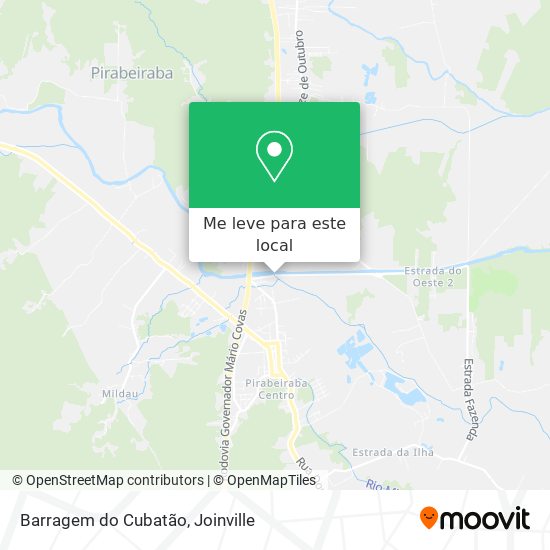 Barragem do Cubatão mapa