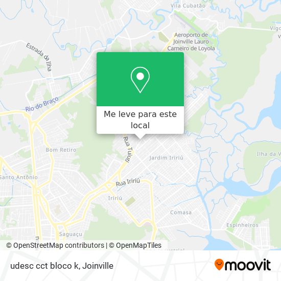 udesc cct bloco k mapa