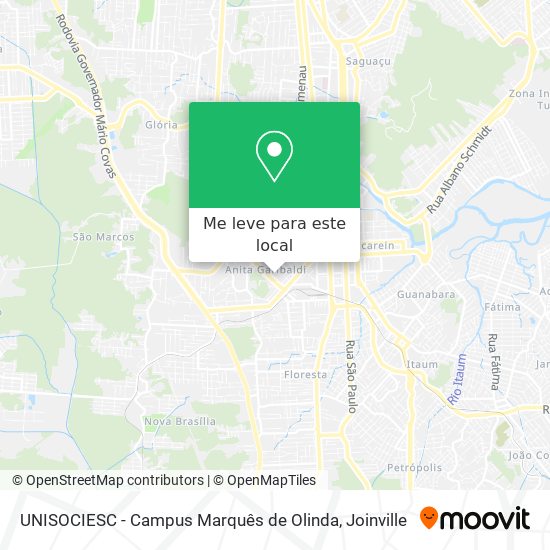 UNISOCIESC - Campus Marquês de Olinda mapa