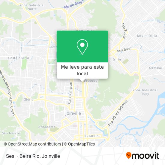 Sesi - Beira Rio mapa