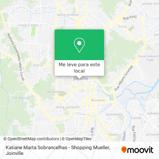Katiane Marta Sobrancelhas - Shopping Mueller mapa