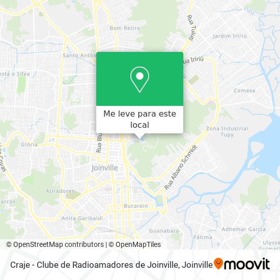 Craje - Clube de Radioamadores de Joinville mapa
