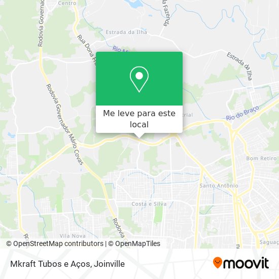 Mkraft Tubos e Aços mapa