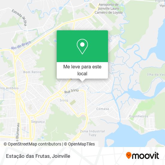 Estação das Frutas mapa