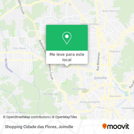 Shopping Cidade das Flores mapa