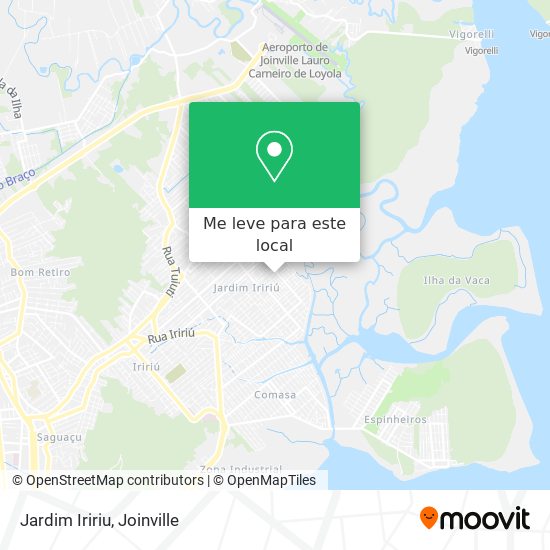 Jardim Iririu mapa