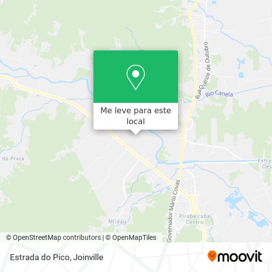 Estrada do Pico mapa
