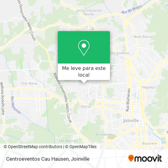 Centroeventos Cau Hausen mapa
