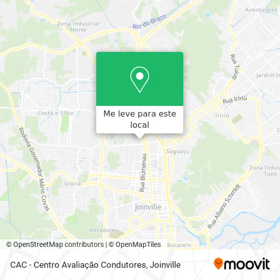 CAC - Centro Avaliação Condutores mapa