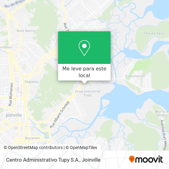 Centro Administrativo Tupy S.A. mapa