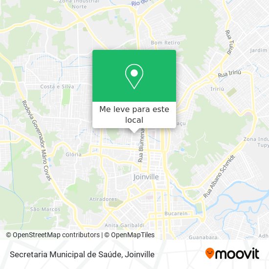 Secretaria Municipal de Saúde mapa