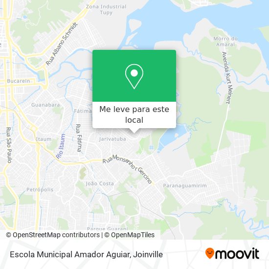 Escola Municipal Amador Aguiar mapa