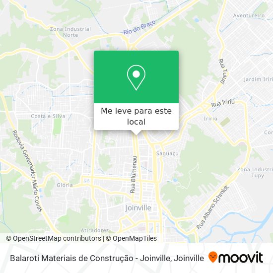 Balaroti Materiais de Construção - Joinville mapa