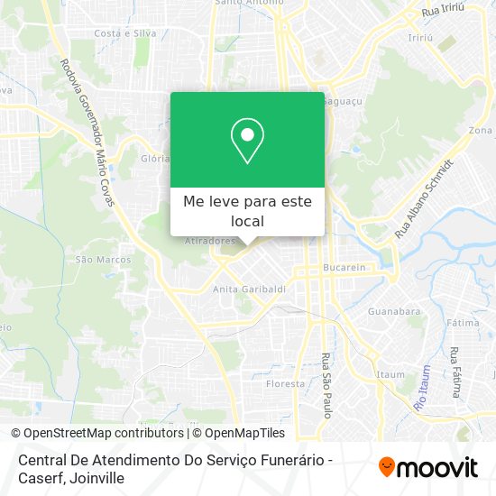 Central De Atendimento Do Serviço Funerário - Caserf mapa
