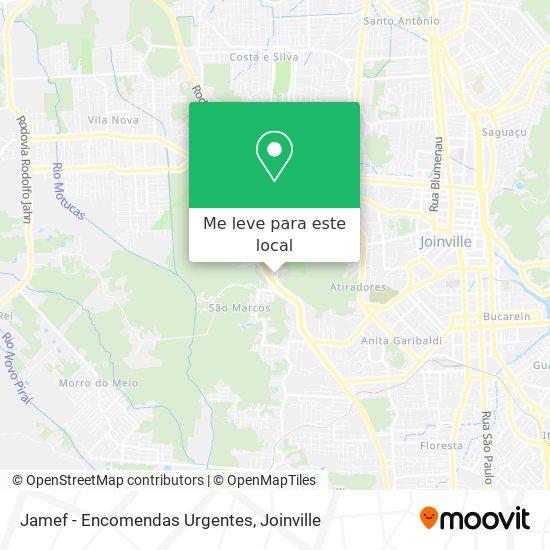 Jamef - Encomendas Urgentes mapa