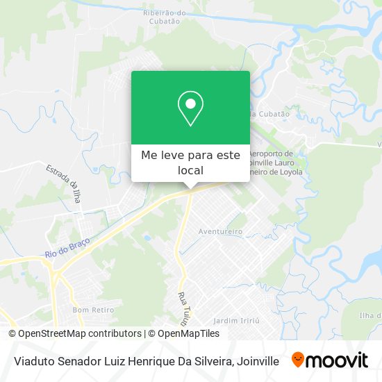 Viaduto Senador Luiz Henrique Da Silveira mapa