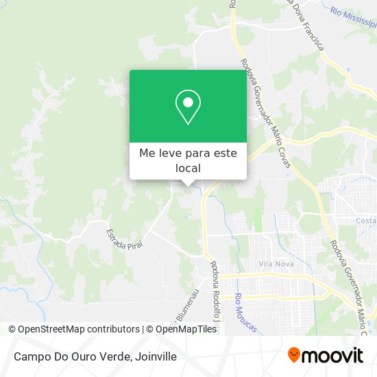 Campo Do Ouro Verde mapa