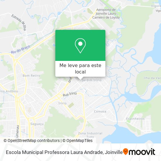 Escola Municipal Professora Laura Andrade mapa