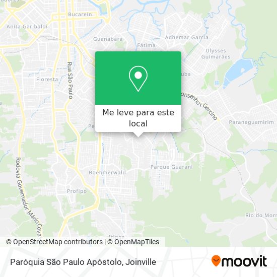 Paróquia São Paulo Apóstolo mapa