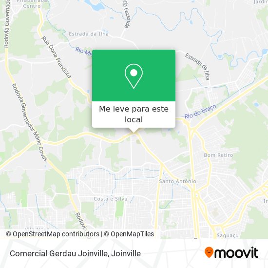 Comercial Gerdau Joinville mapa